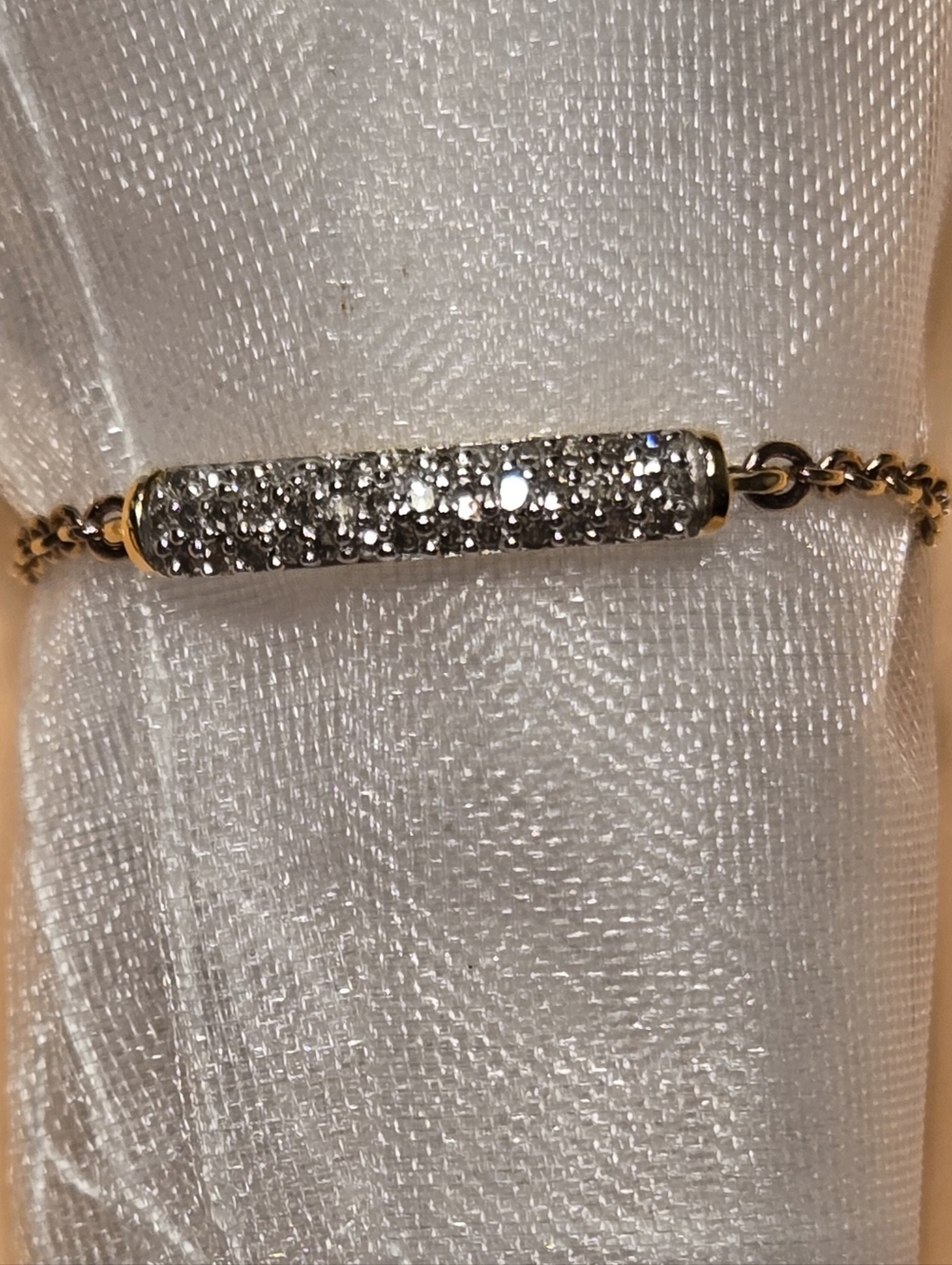 Monica Vinader Fiji Bar Adjustable Diamond Friendship Ring